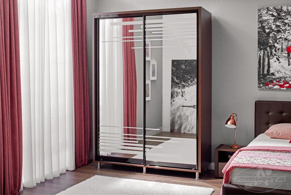 Dulap Venus Wenge, 2 usi culisante, 160 x 58 x 224 cm